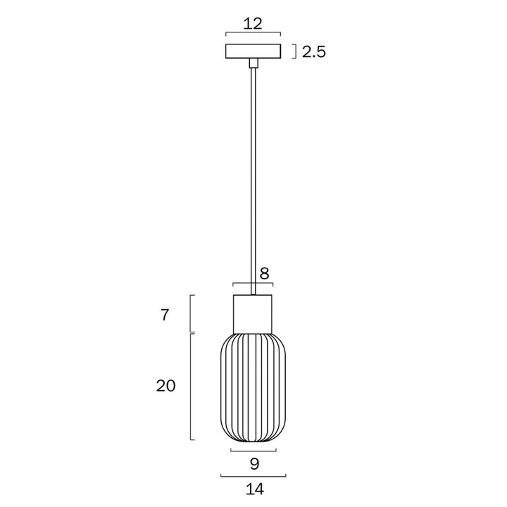 Telbix NORI - 1 Light Pendant-Telbix-Ozlighting.com.au