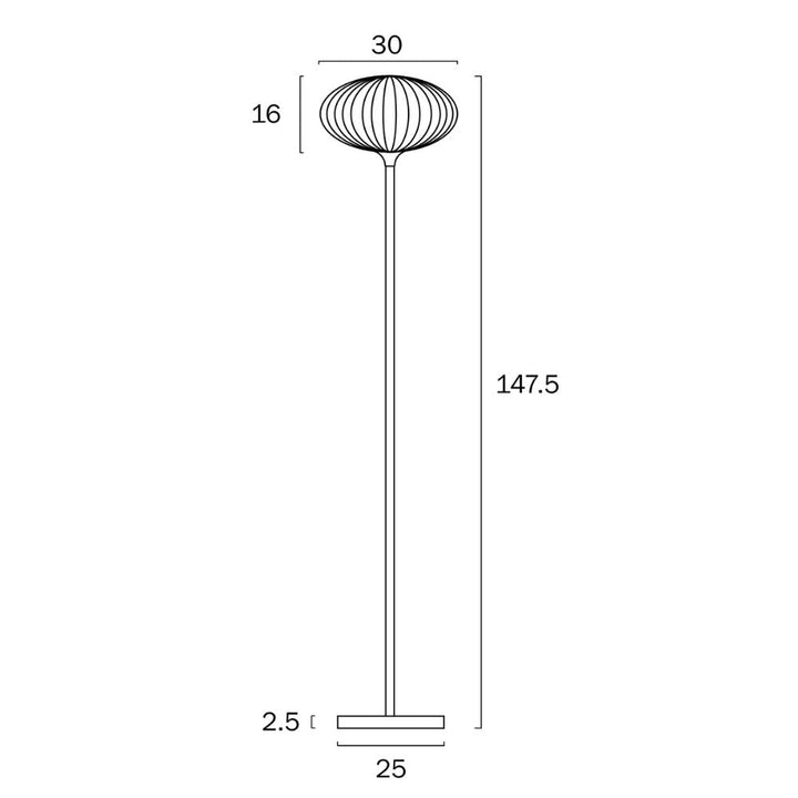 Telbix NORI - 25W Floor Lamp-Telbix-Ozlighting.com.au