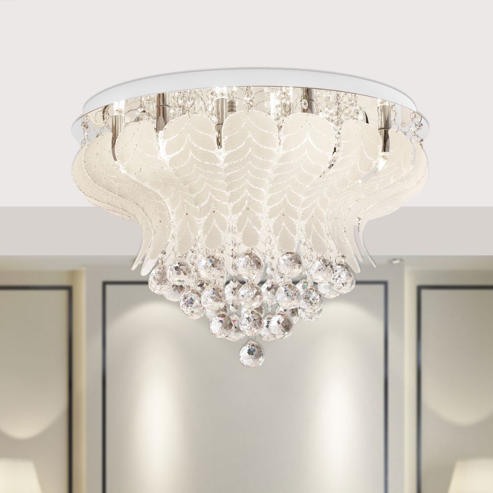 Telbix ODESSA 60 - 10 Light G9 Replaceable Close-To-Ceiling Flush Pendant Ceiling Light-Telbix-Ozlighting.com.au