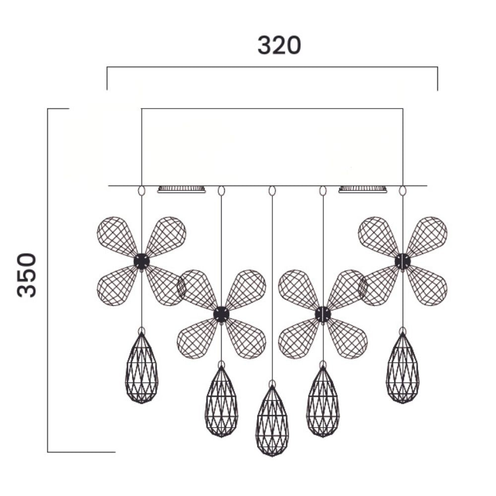 Telbix PARADIS - 3xGU10 Replaceable 32cm Close-To-Ceiling CTC Flush Pendant Ceiling Light-Telbix-Ozlighting.com.au