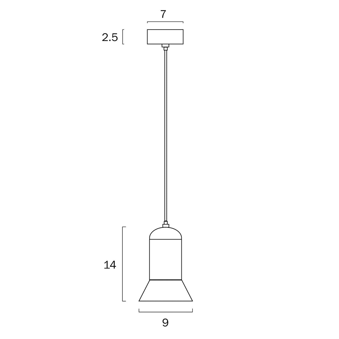 Telbix PARKER - 10W/20W LED 1 Light Metal Pendant - 3000K-Telbix-Ozlighting.com.au