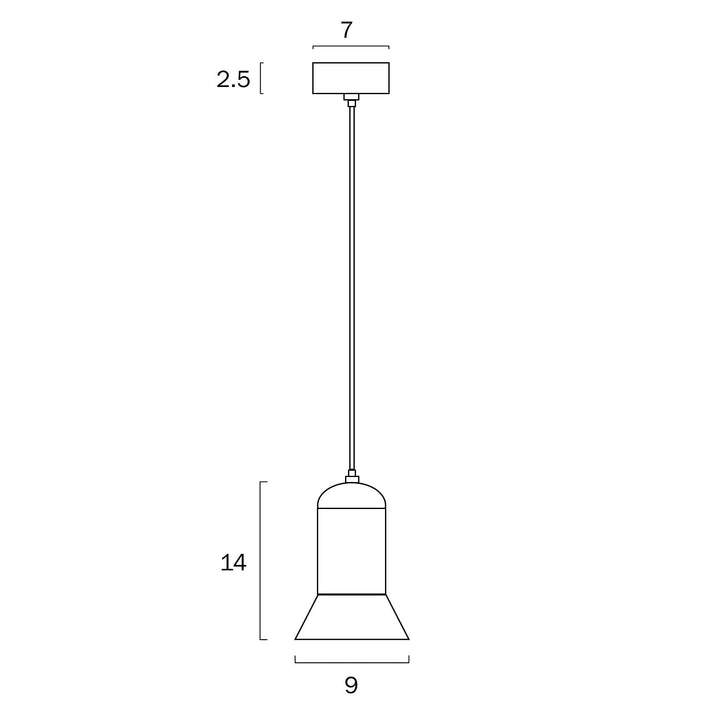 Telbix PARKER - 10W/20W LED 1 Light Metal Pendant - 3000K-Telbix-Ozlighting.com.au