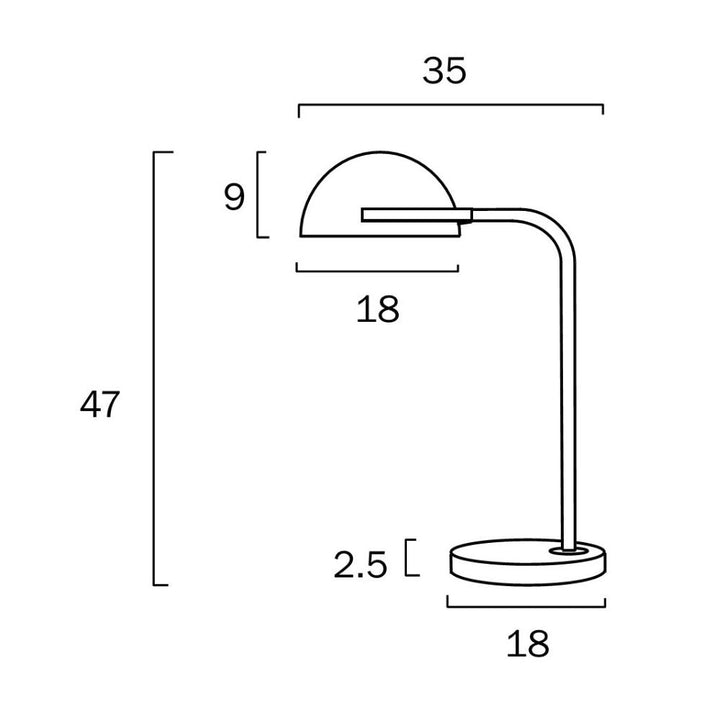 Telbix POLLARD - 25W Table Lamp-Telbix-Ozlighting.com.au