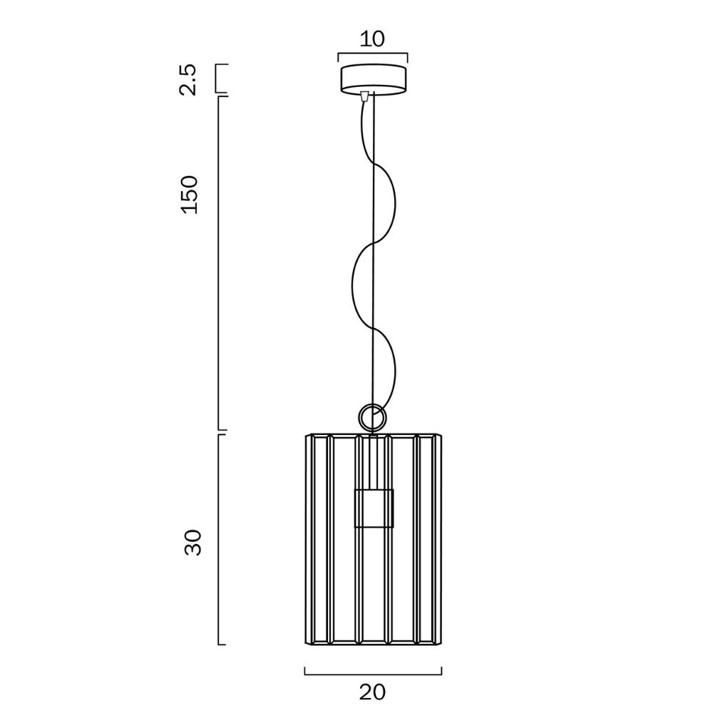 Telbix PRATT 20 - 1 Light Pendant-Telbix-Ozlighting.com.au