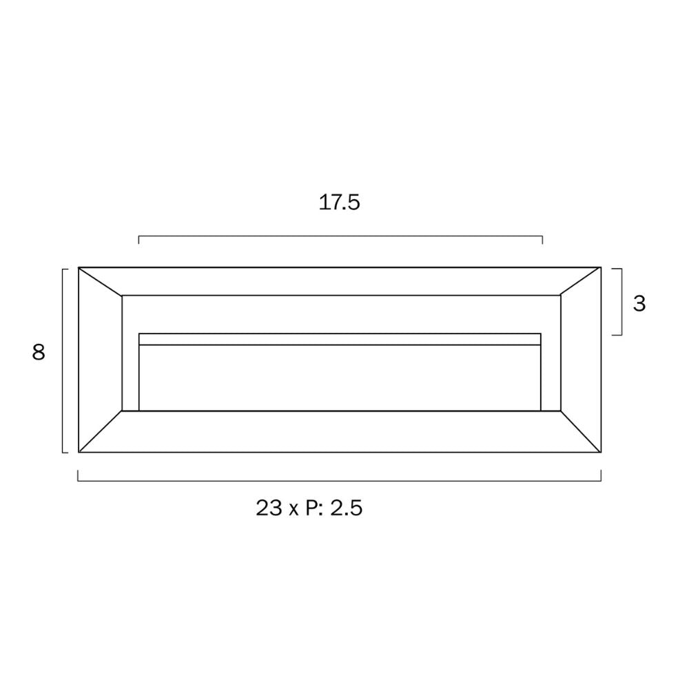 Telbix PRIMA - Rectangular Exterior Wall Step Light IP65 - 4000K-Telbix-Ozlighting.com.au