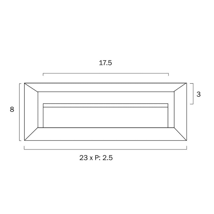 Telbix PRIMA - Rectangular Exterior Wall Step Light IP65 - 4000K-Telbix-Ozlighting.com.au