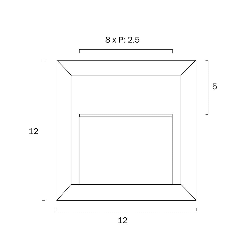 Telbix PRIMA - Square Exterior Wall Step Light IP65 - 4000K-Telbix-Ozlighting.com.au