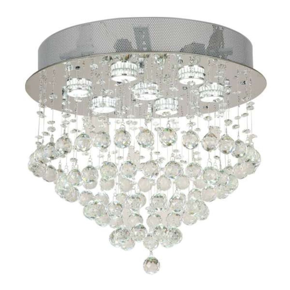 Telbix SAVINA - Close-To-Ceiling CTC Flush Crystal Pendant Ceiling Light-Telbix-Ozlighting.com.au