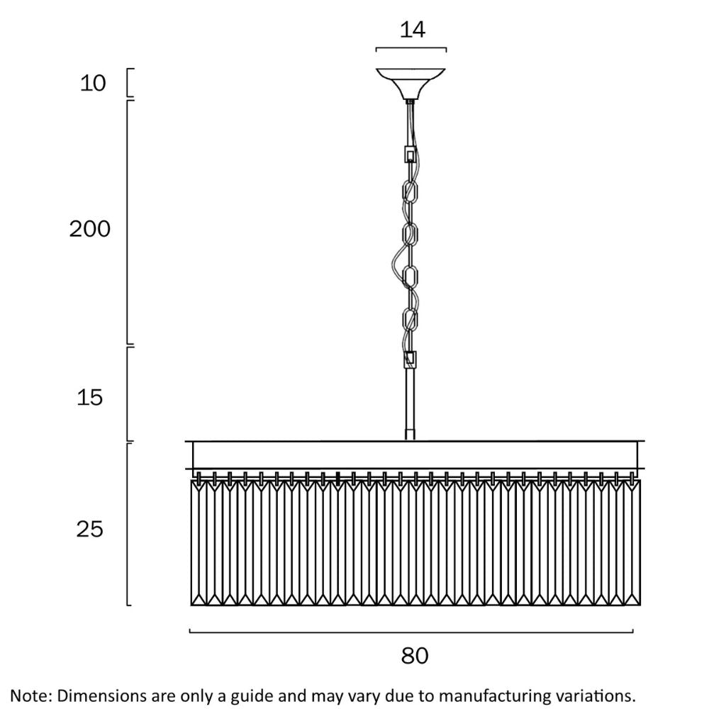 Telbix SERENE - 8 Light Pendant-Telbix-Ozlighting.com.au