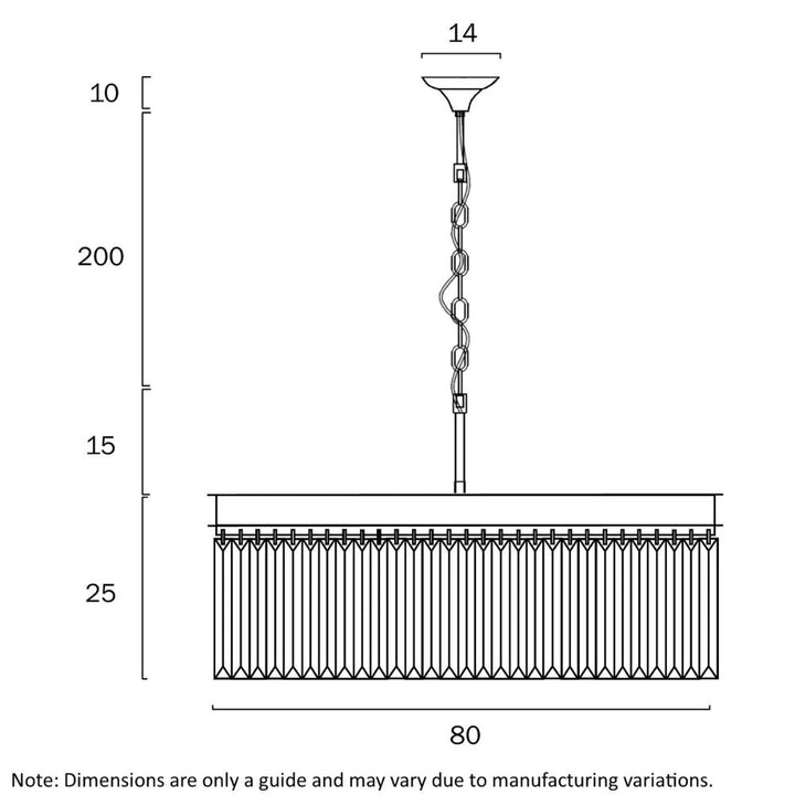 Telbix SERENE - 8 Light Pendant-Telbix-Ozlighting.com.au