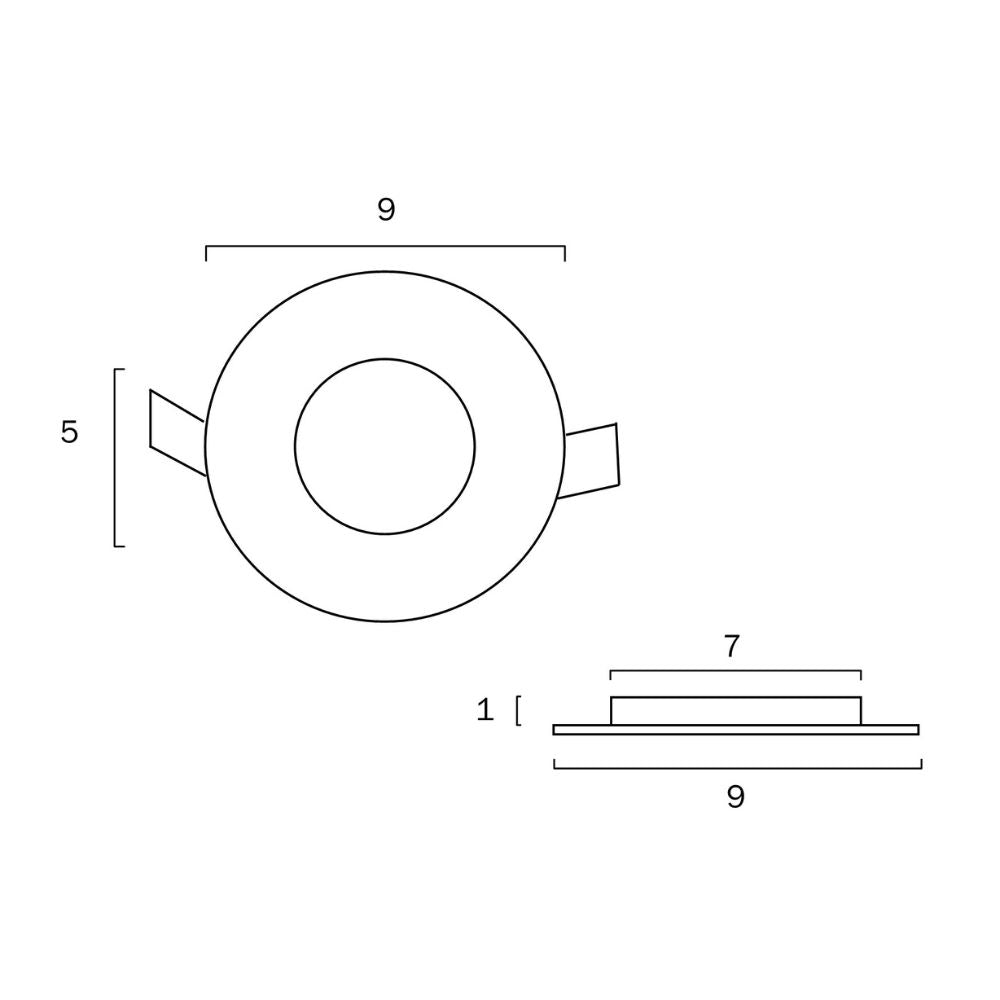 Telbix STOW - 3W LED Round Flat Face Cabinet Downlight-Telbix-Ozlighting.com.au