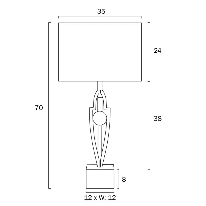 Telbix VARDO - 25W Table Lamp-Telbix-Ozlighting.com.au