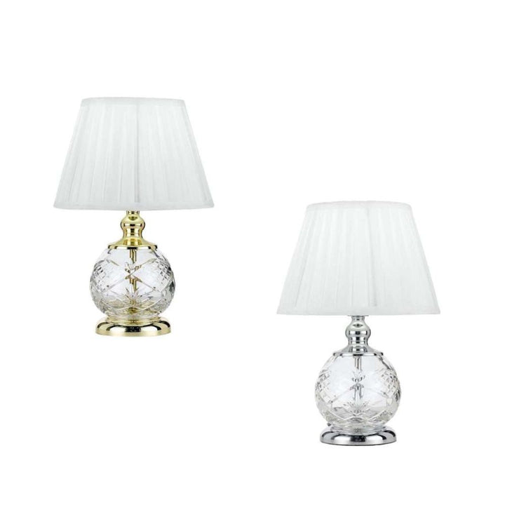 Telbix VIVIAN - Cut-Glass Table Lamp-Telbix-Ozlighting.com.au