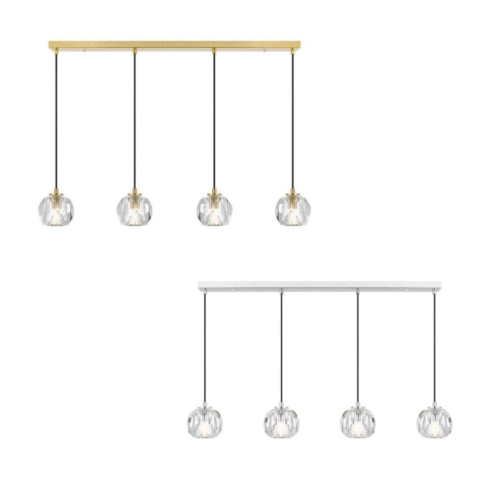 Telbix ZAHA - 12W Replaceable G9 LED 4 Light Bar Pendant - 3000K-Telbix-Ozlighting.com.au