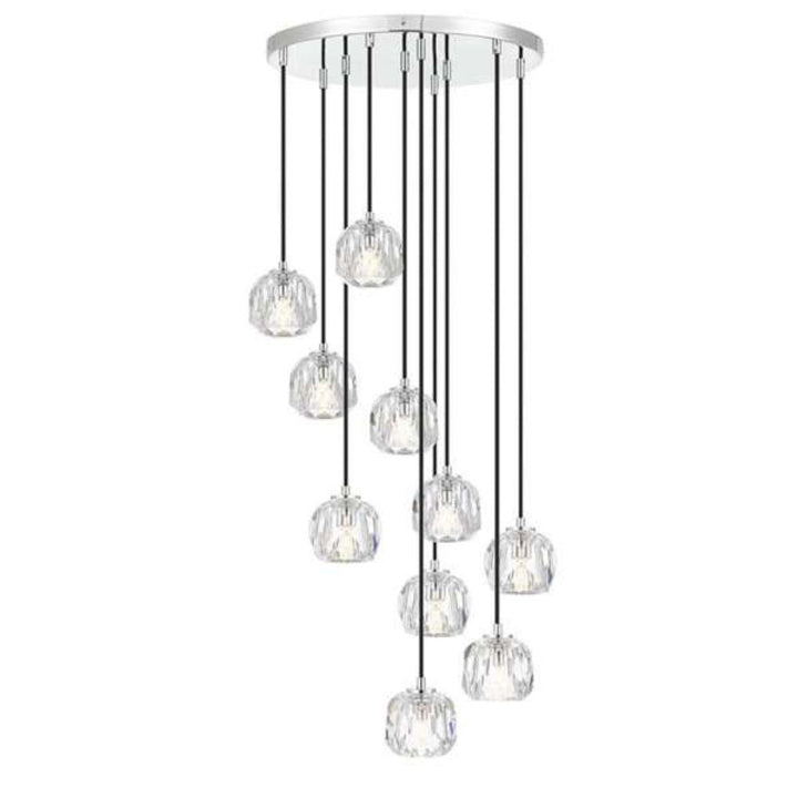 Telbix ZAHA - 30W Replaceable G9 LED 10 Light Pendant - 3000K-Telbix-Ozlighting.com.au