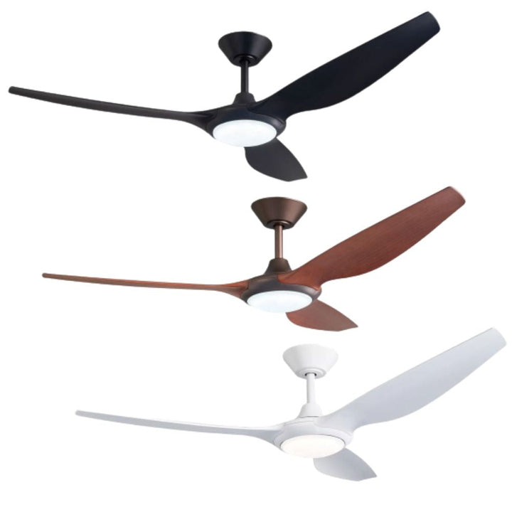 ThreeSixty Fans DELTA - 3 Blade 1420mm 56" DC Ceiling Fan with 18W CCT LED Light & Remote Control-ThreeSixty Fans-Ozlighting.com.au