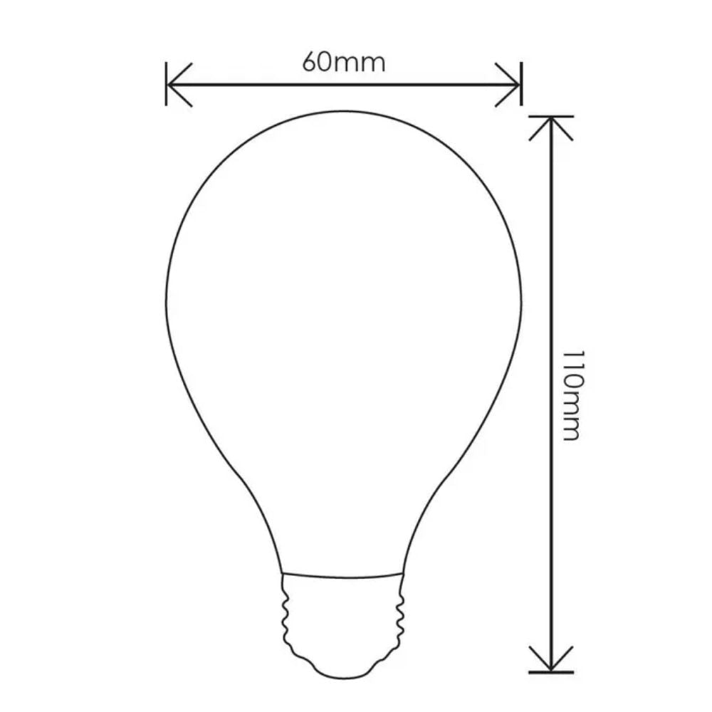 Vencha GLOBE-A60 - 6W LED Dimmable GLS A60 Shape Filament Clear Glass Globe - E27-Vencha-Ozlighting.com.au