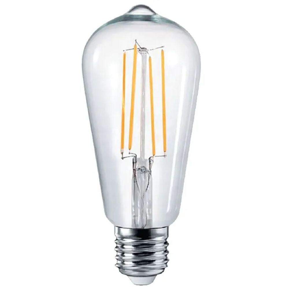 Vencha GLOBE-PEAR - 4W LED Pear ST64 Filament Clear Globe - E27/B22-Vencha-Ozlighting.com.au