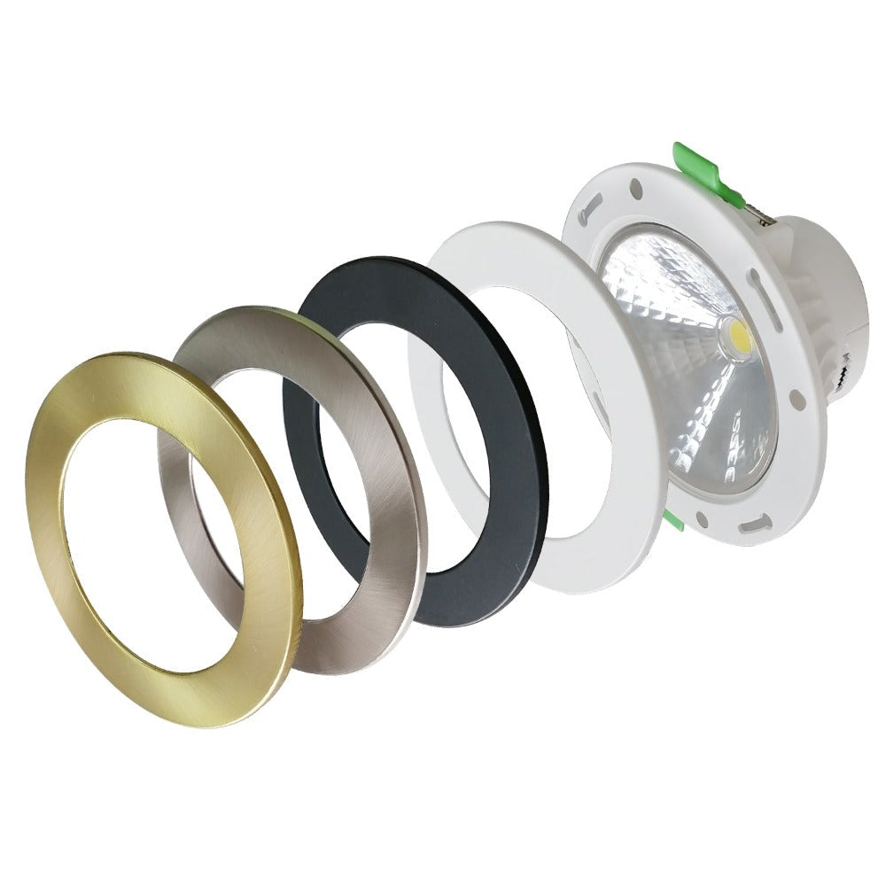 Vencha MAGNET - 11W LED Tri-Colour Dimmable Interchangeable Cover Downlight IP44-Vencha-Ozlighting.com.au