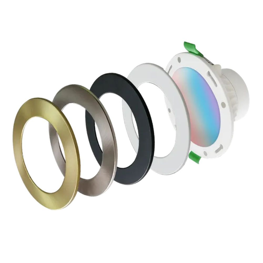 Vencha MAGNET-RGB - 11W LED Smart BT RGB Colour Changeable Dimmable Interchangeable Cover Downlight IP44-Vencha-Ozlighting.com.au