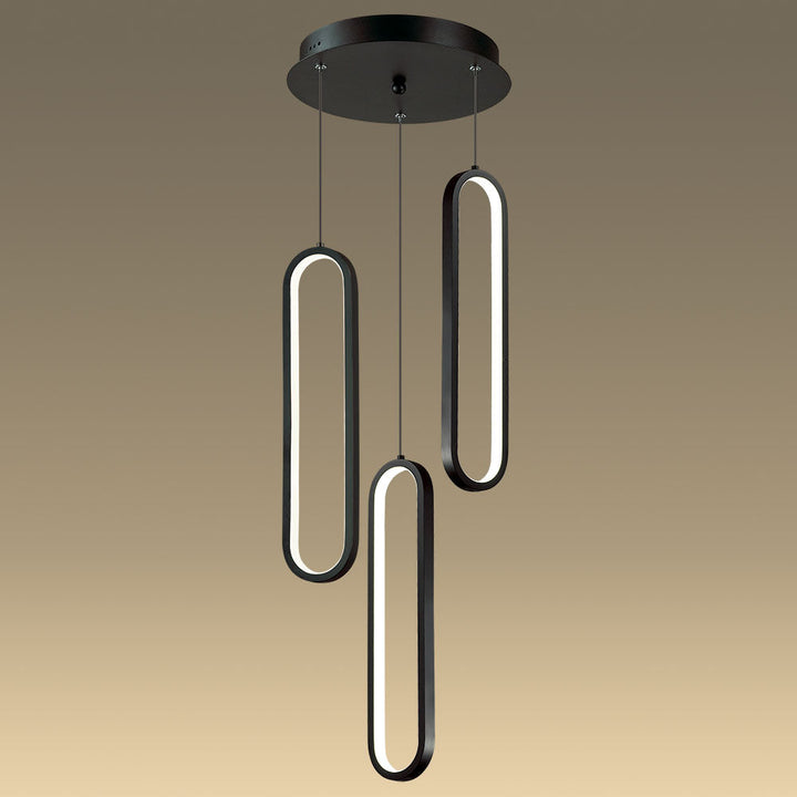 Vencha OVAL - 1/3 Light Pendant IP20 -Vencha-Ozlighting.com.au