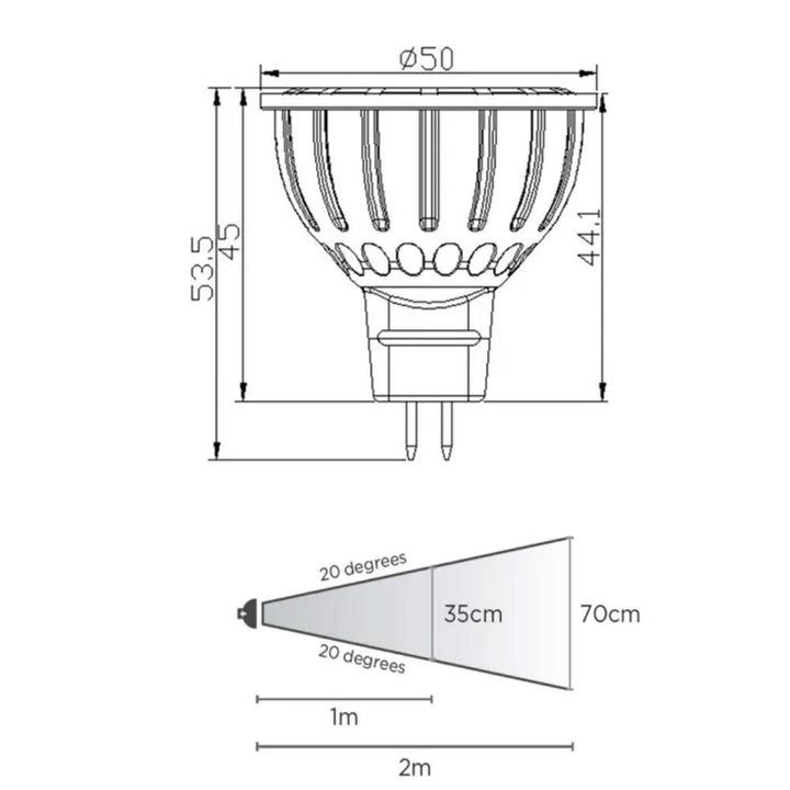 Vencha PLUTO-P10 - 10W LED 12V DC 20° MR16 Shape PC Globe - DRIVER REQUIRED-Vencha-Ozlighting.com.au