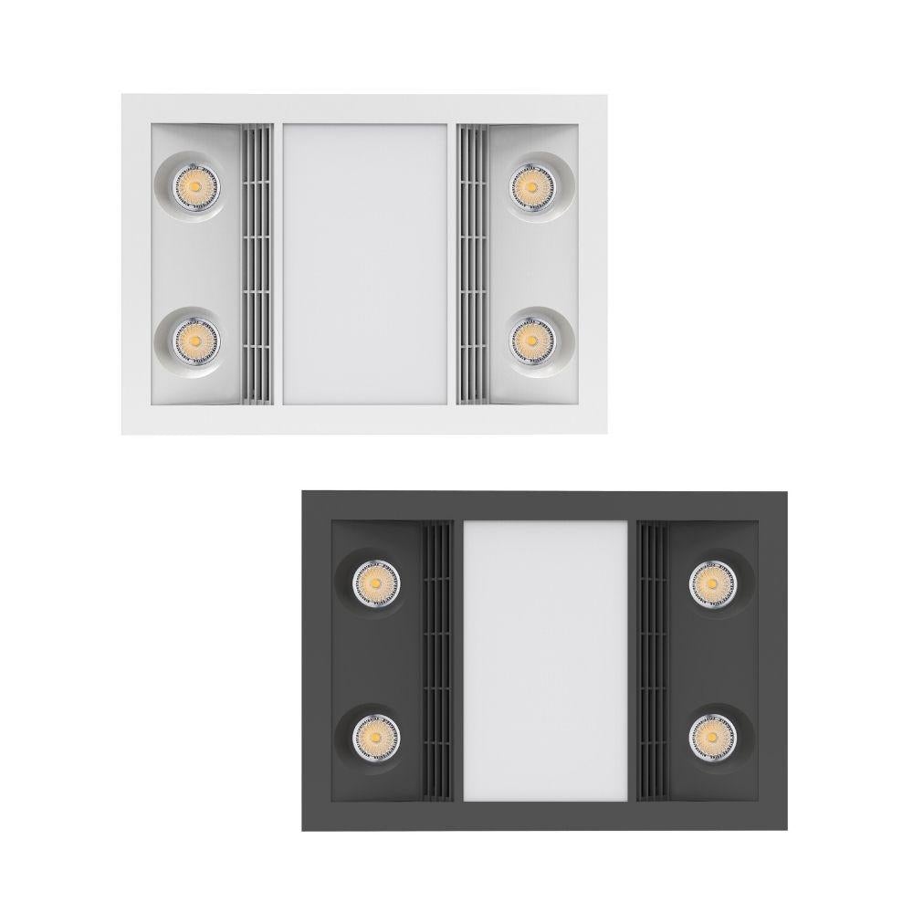 Ventair CAPRI - 3-in-1 Bathroom Heater LED Light and Exhaust Fan Unit-Ventair-Ozlighting.com.au