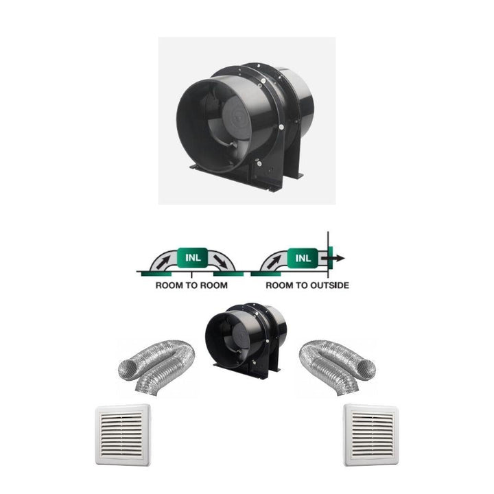 Ventair INLINE-150 - Axial Inline 150mm Exhaust Fan-Ventair-Ozlighting.com.au