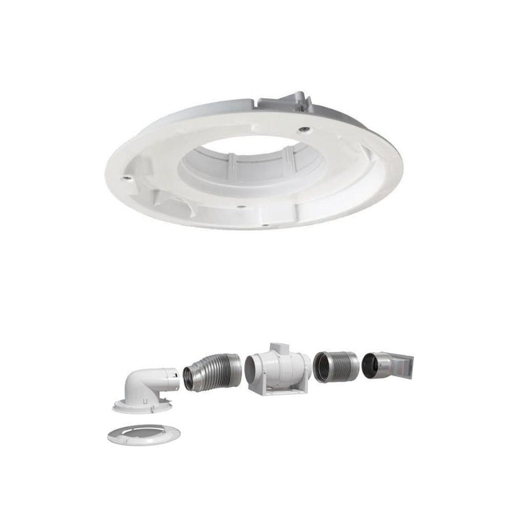 Ventair INLINE-150-EXHAUST-FAN-SYSTEM-ADAPTOR - Modular Fascia Adaptor Unit 150mm-Ventair-Ozlighting.com.au