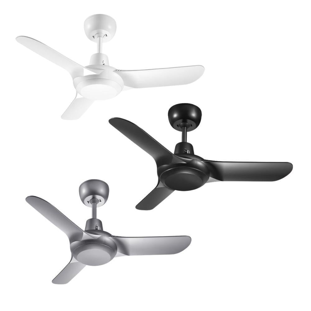 Ventair SPYDA-36 - 3 Blade 900mm 36" Fully Moulded PC AC Ceiling Fan-Ventair-Ozlighting.com.au