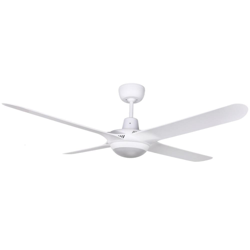 Ventair SPYDA-50-LIGHT - 4 Blade 1250mm 50" Fully Moulded PC AC Ceiling Fan With 20W LED Light-Ventair-Ozlighting.com.au