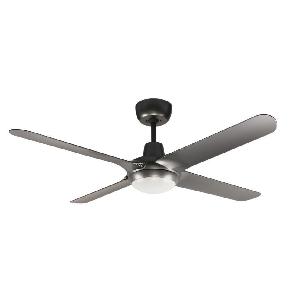 Ventair SPYDA-56-LIGHT - 4 Blade 1400mm 56" Fully Moulded PC AC Ceiling Fan With 20W LED Light-Ventair-Ozlighting.com.au