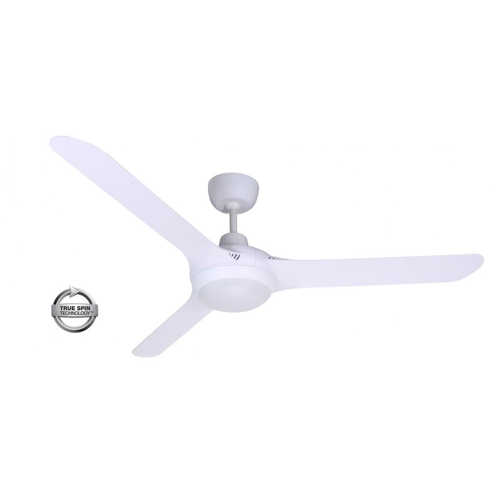 Ventair SPYDA-62-LIGHT - 3 Blade 1570mm 62" Fully Moulded PC AC Ceiling Fan With 20W LED Light-Ventair-Ozlighting.com.au