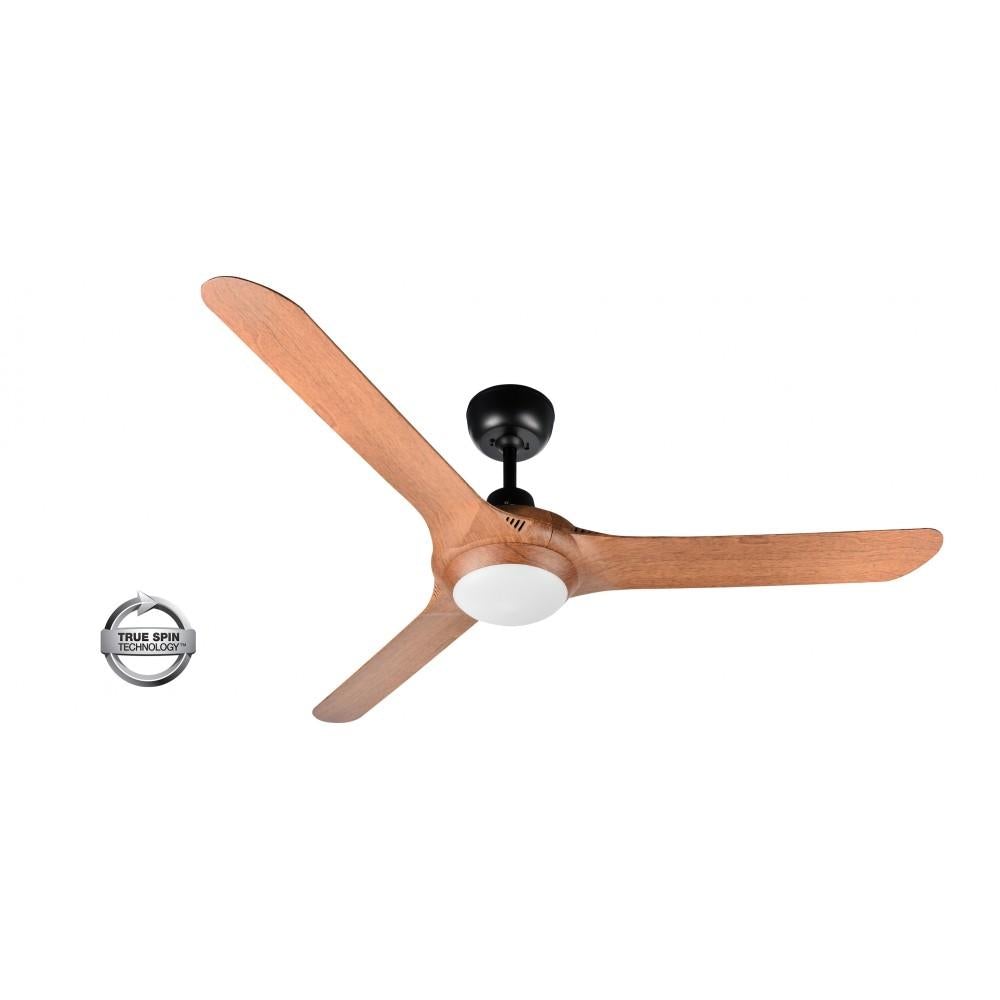 Ventair SPYDA-62-LIGHT - 3 Blade 1570mm 62" Fully Moulded PC AC Ceiling Fan With 20W LED Light-Ventair-Ozlighting.com.au