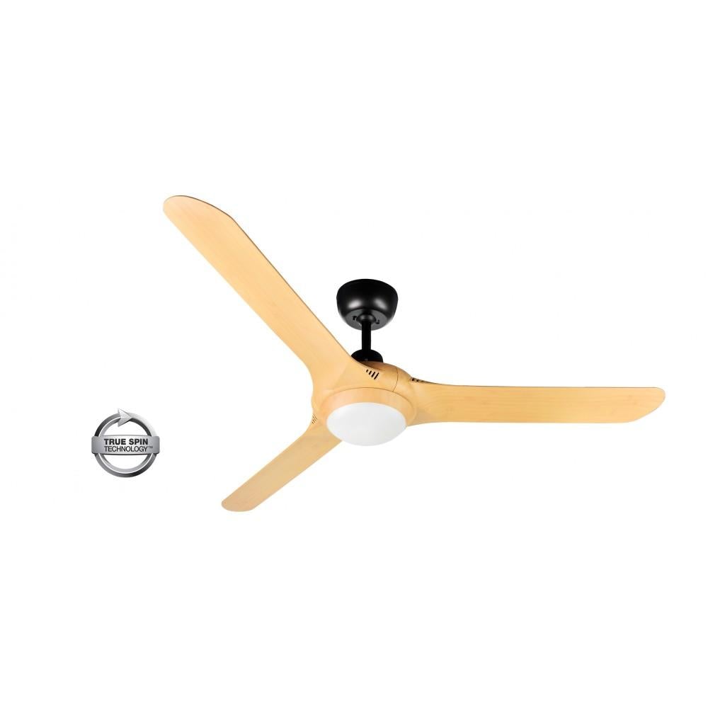 Ventair SPYDA-62-LIGHT - 3 Blade 1570mm 62" Fully Moulded PC AC Ceiling Fan With 20W LED Light-Ventair-Ozlighting.com.au