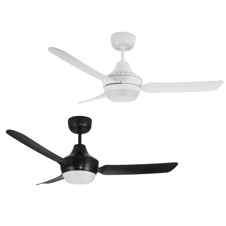 Ventair STANZA-48-LIGHT - 3 Blade 1220mm 48" AC Ceiling Fan With Light-Ventair-Ozlighting.com.au