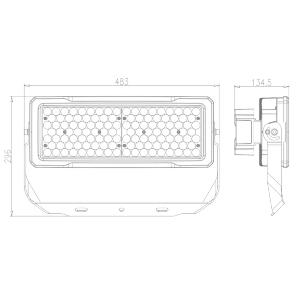 Vibe - 250W/500W/750W Modular LED Floodlight 5000K-Vibe Lighting-Ozlighting.com.au