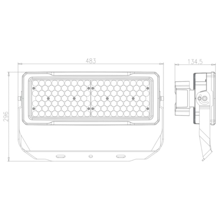 Vibe - 250W/500W/750W Modular LED Floodlight 5000K-Vibe Lighting-Ozlighting.com.au