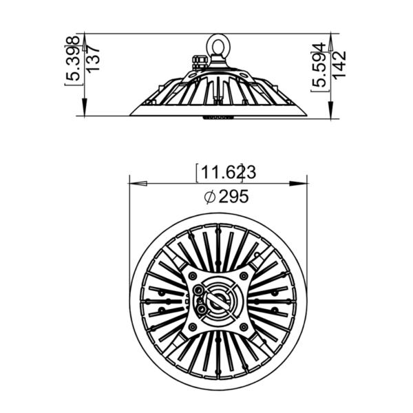 Vibe - 80/100/120/150W Power Adjustable LED HIGH BAY-Vibe Lighting-Ozlighting.com.au