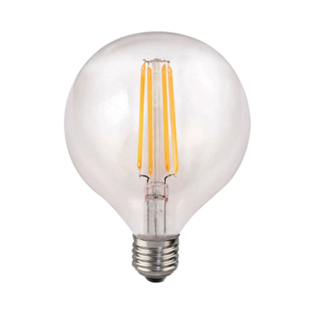 Vibe GLOBE-G125-ECO - 7W LED Dimmable G125 Spherical Shape Filament Clear Glass Globe 2100K - B22/E27-Vibe Lighting-Ozlighting.com.au