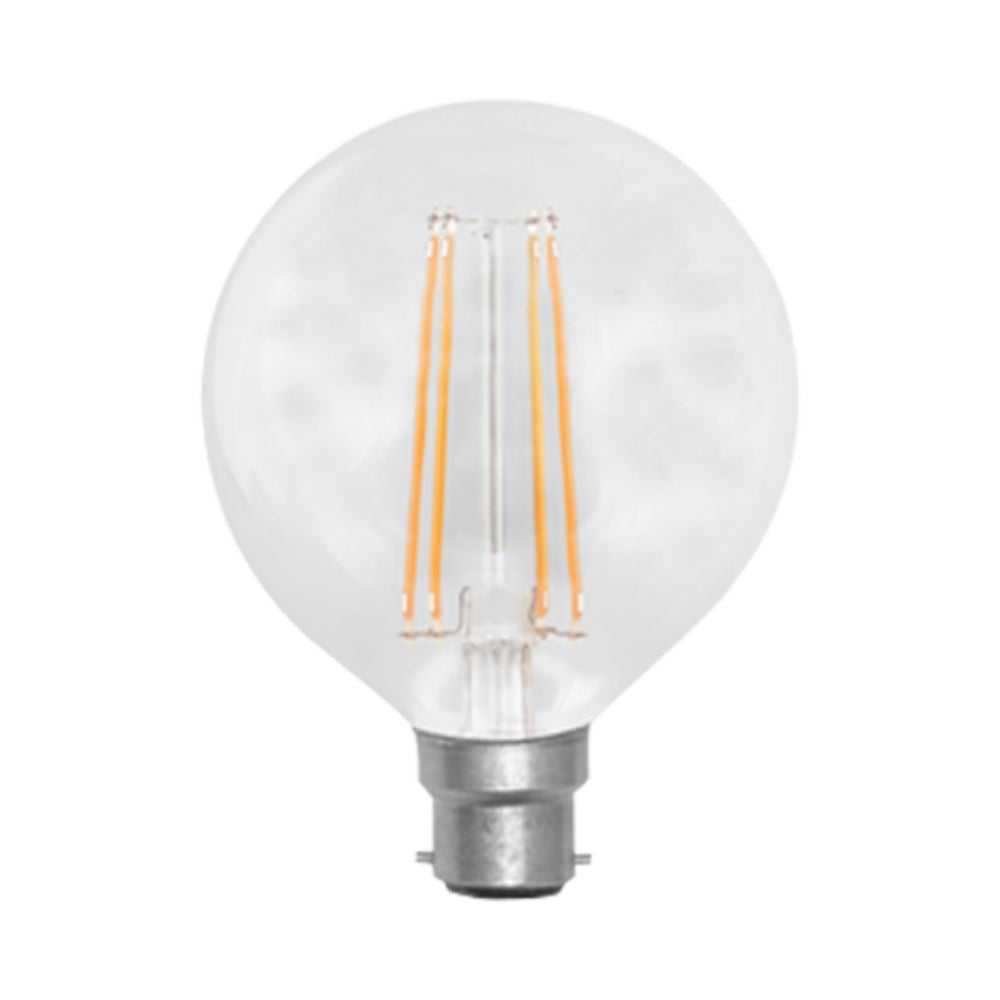 Vibe GLOBE-G95 - 7W LED Dimmable G95 Spherical Shape Filament Clear Glass Globe 2100K - B22/E27-Vibe Lighting-Ozlighting.com.au