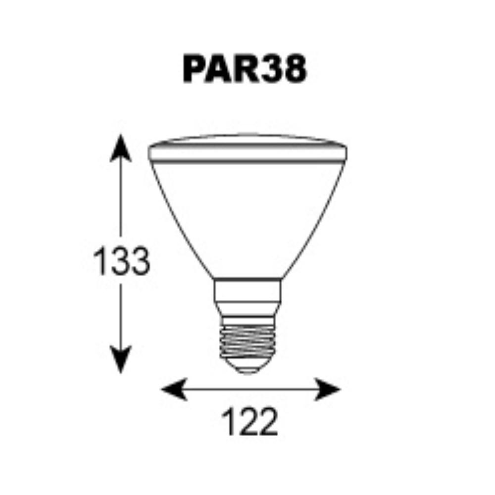 Vibe GLOBE-PAR38 - 15W LED PAR38 Glass Reflector Globe IP54 - E27-Vibe Lighting-Ozlighting.com.au