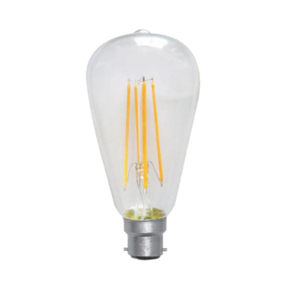 Vibe GLOBE-PEAR - 7W LED Dimmable Pear ST64 Shape Filament Clear Globe 2100K - E27/B22-Vibe Lighting-Ozlighting.com.au