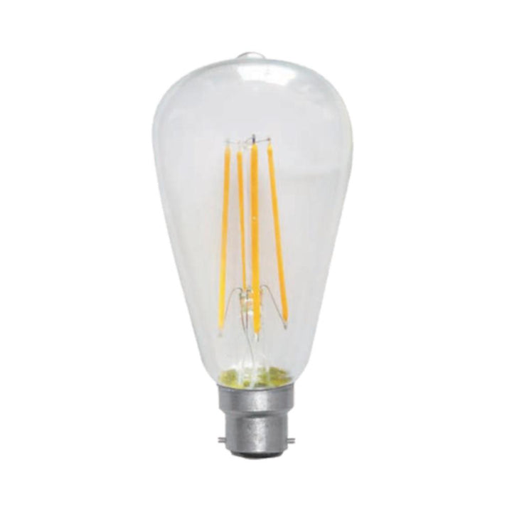 Vibe GLOBE-PEAR - 7W LED Dimmable Pear ST64 Shape Filament Clear Globe 2100K - E27/B22-Vibe Lighting-Ozlighting.com.au