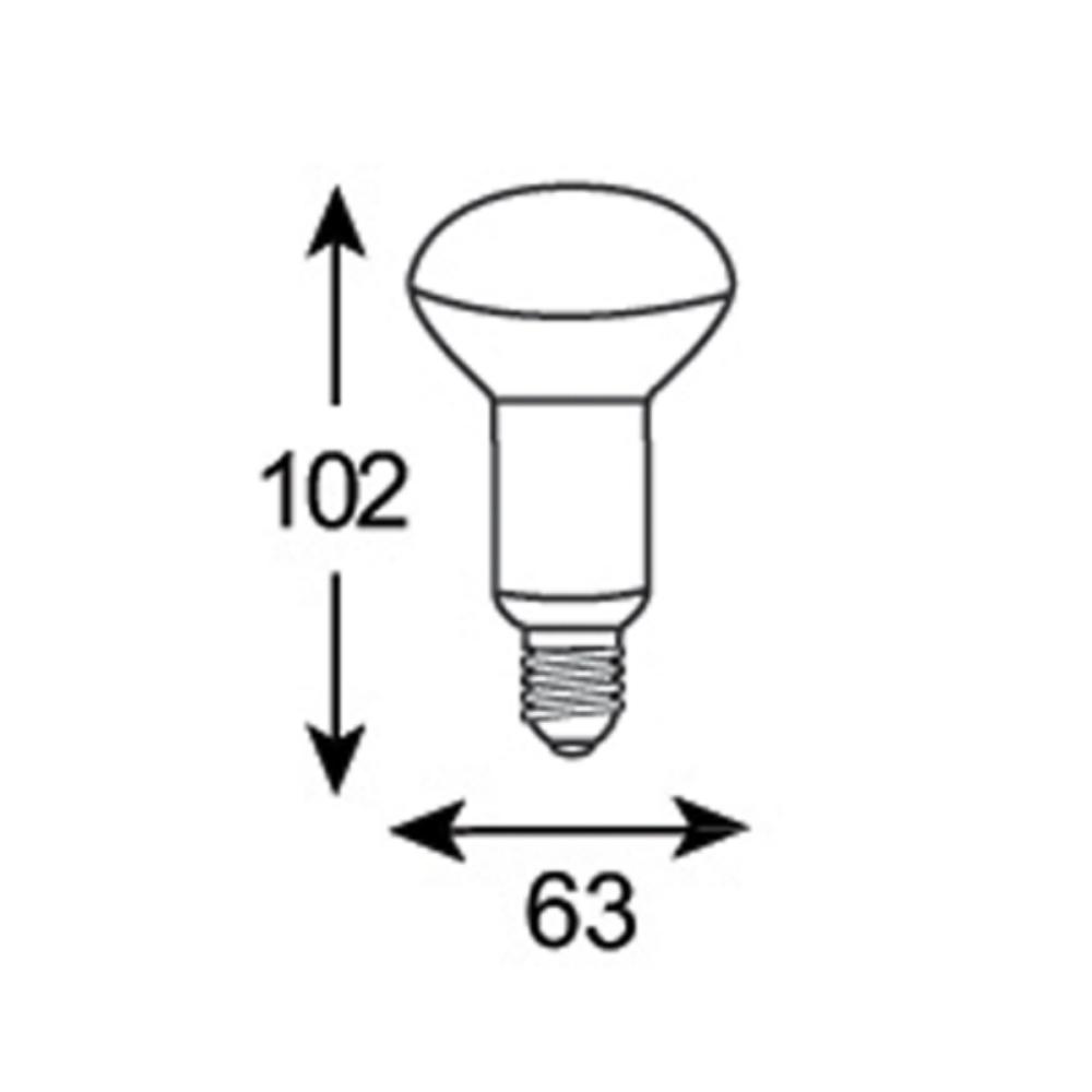 Vibe GLOBE-R63 - 8W LED R63 Reflector Globe - E27-Vibe Lighting-Ozlighting.com.au