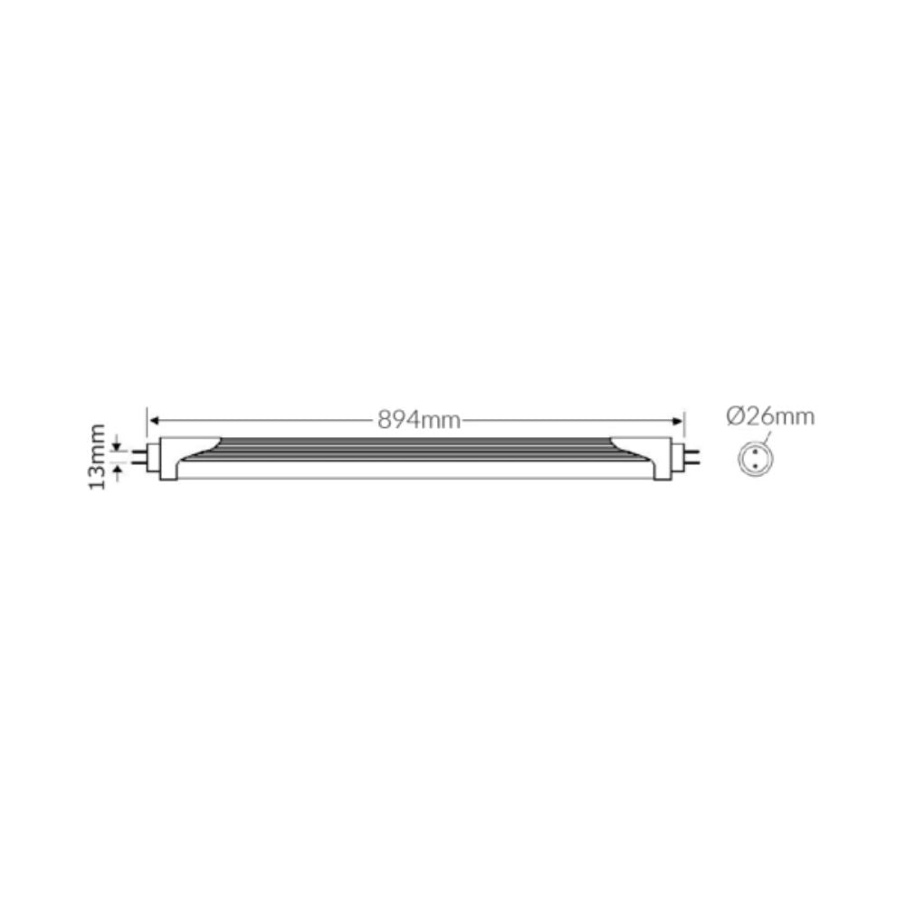 Vibe TUBE-T8-ECO - T8 16W LED 3FT PC Tube - 4000K/6500K-Vibe Lighting-Ozlighting.com.au