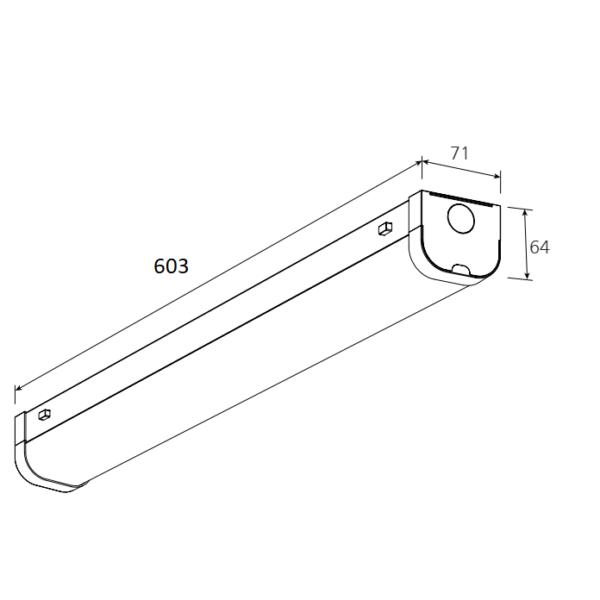 Vibe VBLB-2 - 20W LED Batten - 2FT 3CCT -Vibe Lighting-Ozlighting.com.au