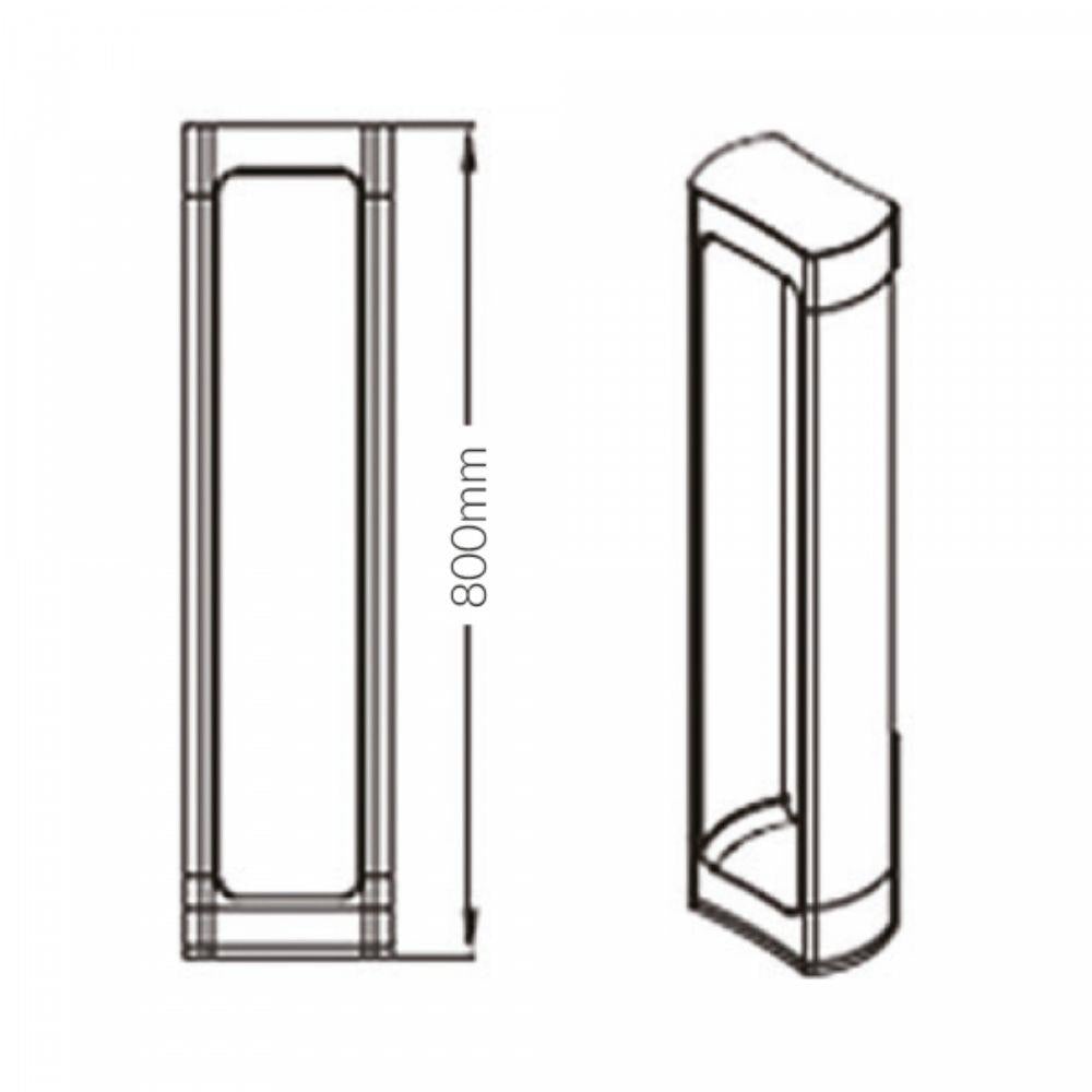 Vibe VBLBO-303 - 8W LED Bollard Light IP65 -Vibe Lighting-Ozlighting.com.au