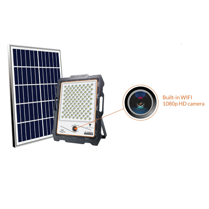 Vibe VBLFLS-CAM - 20W/30W Solar LED 5000K Flood Light with 2MP Remote Camera-Vibe Lighting-Ozlighting.com.au