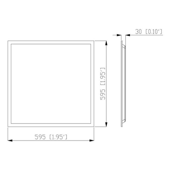 Vibe VBLFP-BL - 36W/60W LED Tri-Colour Backlit Panel Troffer Light-Vibe Lighting-Ozlighting.com.au